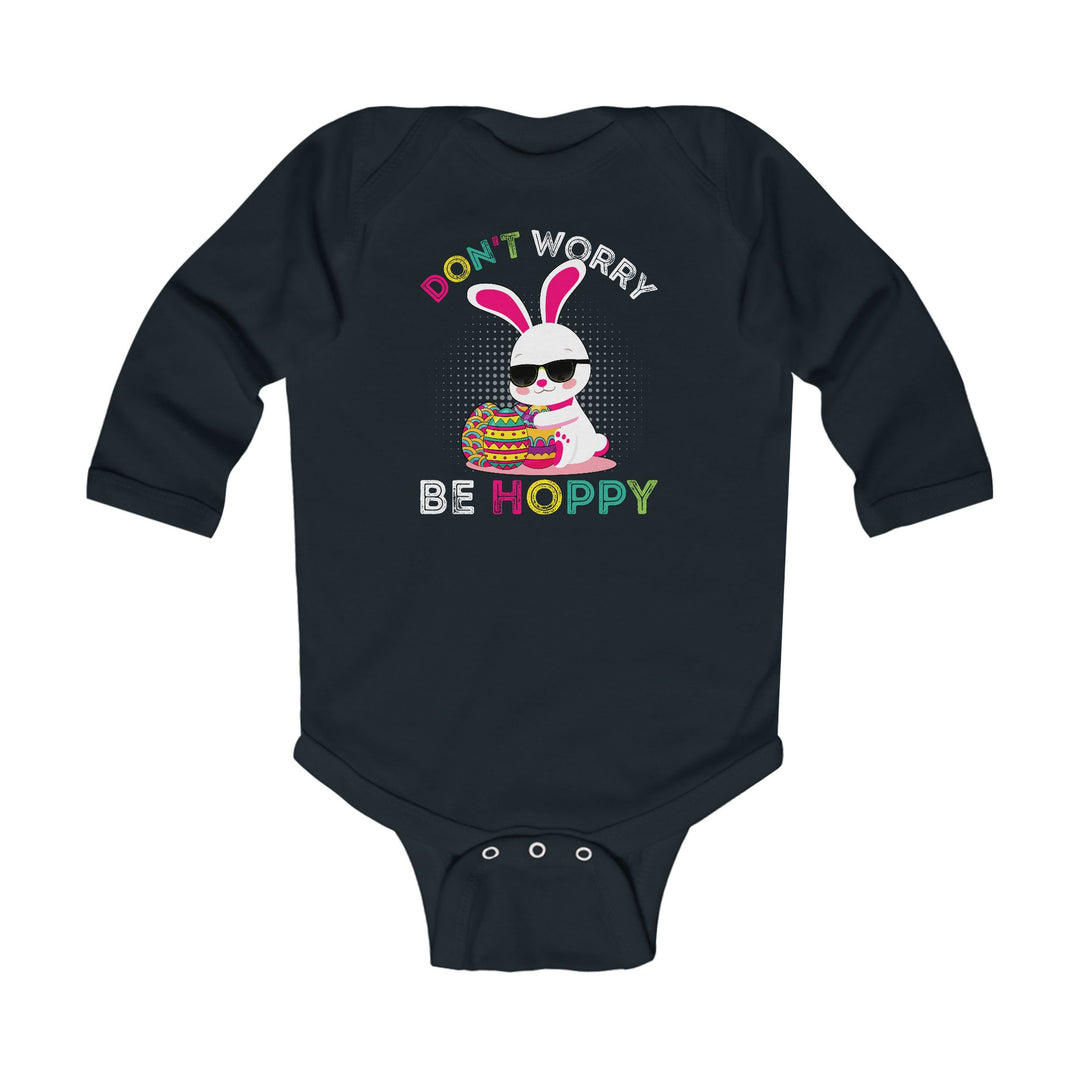 Don't Worry Be Hoppy - Infant Long Sleeve Bodysuit