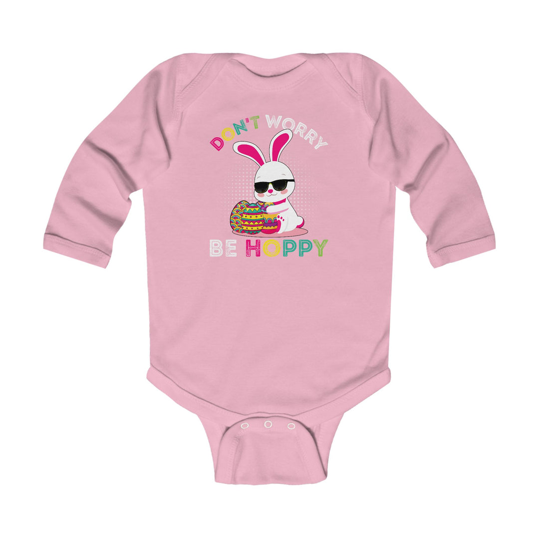 Don't Worry Be Hoppy - Infant Long Sleeve Bodysuit
