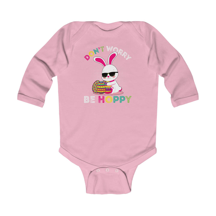 Don't Worry Be Hoppy - Infant Long Sleeve Bodysuit