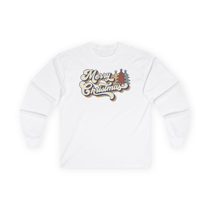 Retro Merry Christmas - Unisex Ultra Cotton Long Sleeve Tee