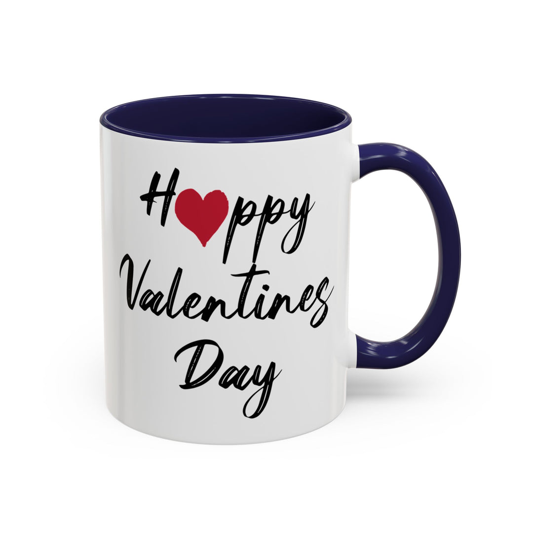 Happy Valentines Day - Accent Coffee Mug (11, 15oz)