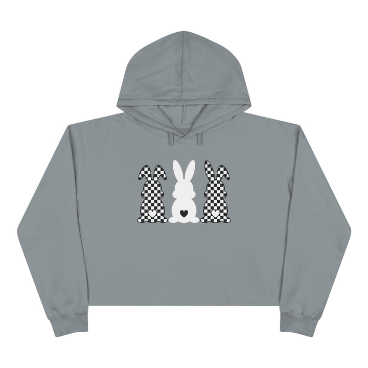 Heart Bunny - Crop Hoodie