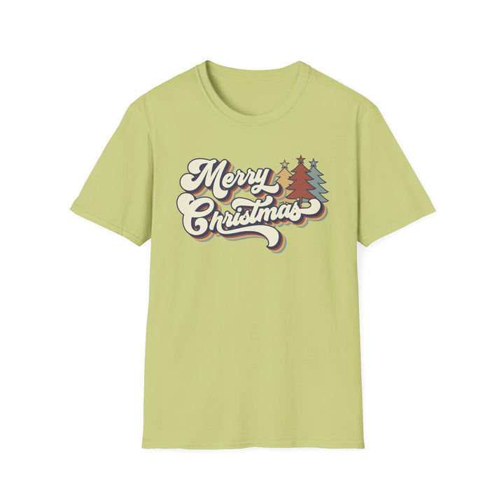 Retro Merry Christmas - Unisex Softstyle T-Shirt