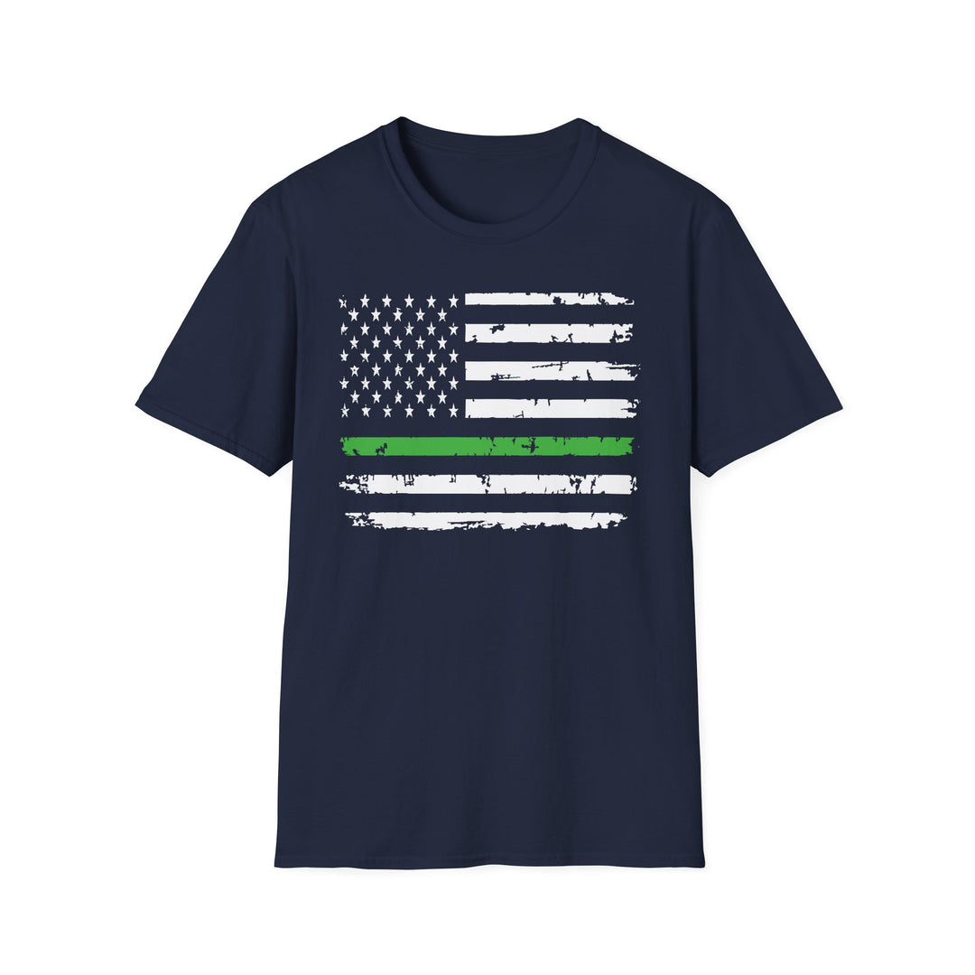 Green Line Flag - Unisex Softstyle T-Shirt