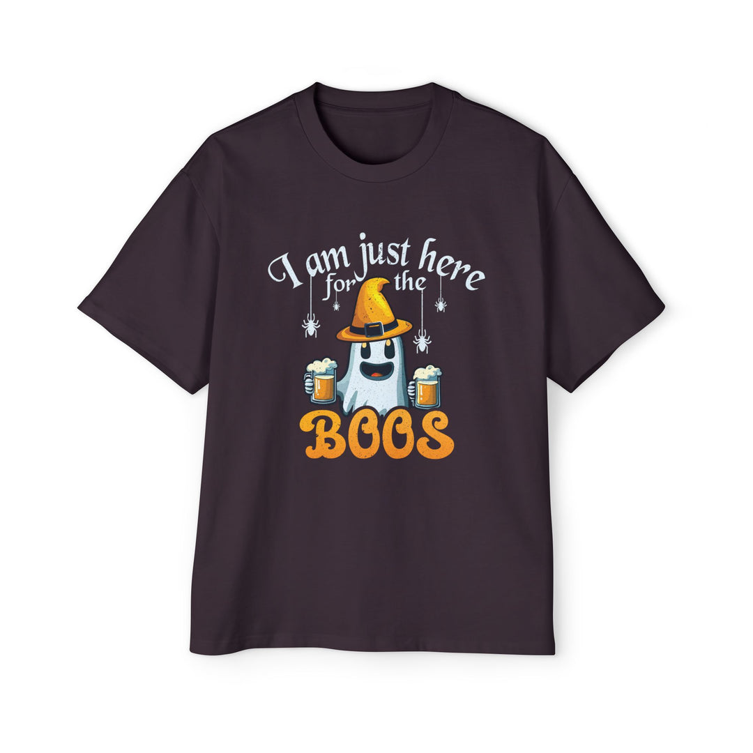 Here For The Boos - Men's Heavy Oversized Tee
