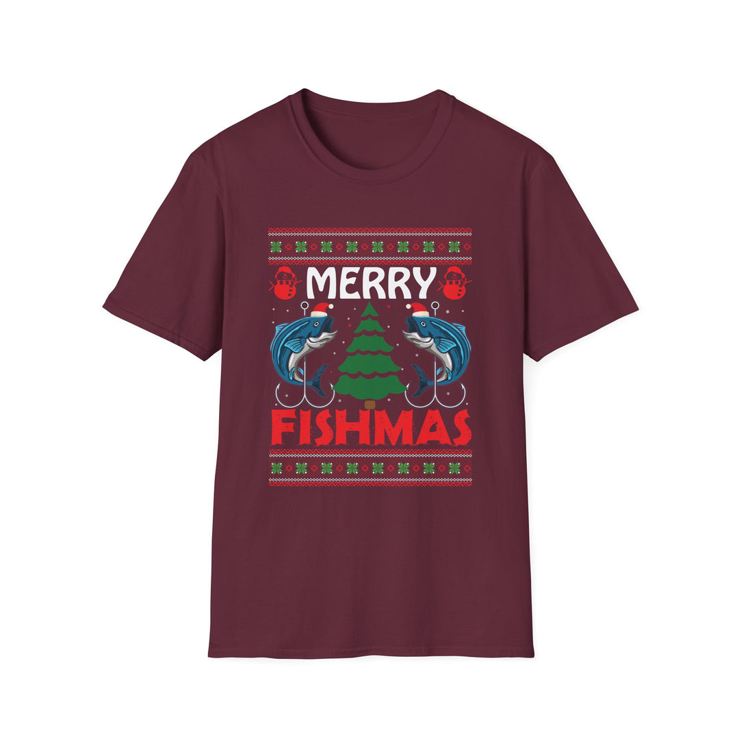 Merry Fishmas - Unisex Softstyle T-Shirt