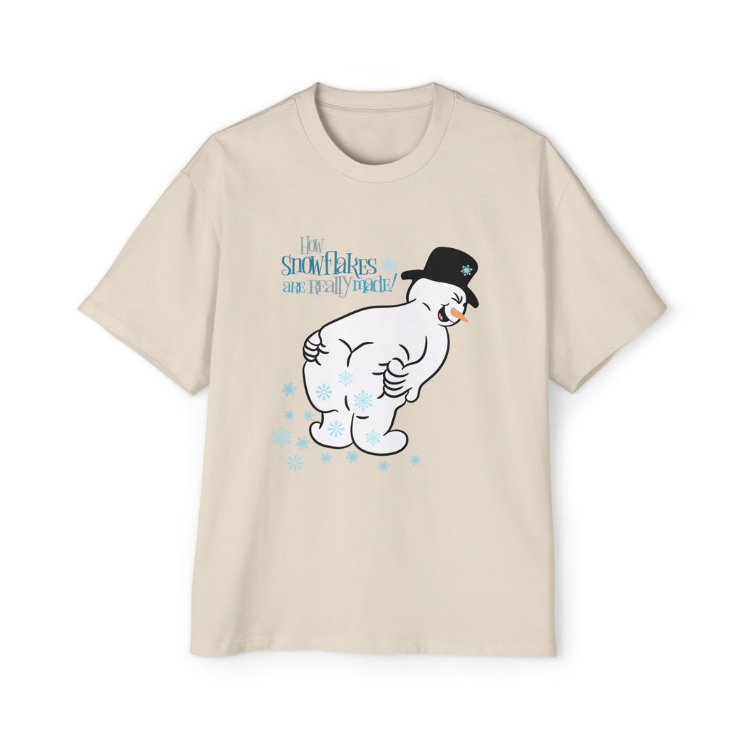 How Snowflakes Are Made - Men's Heavy Oversized Tee