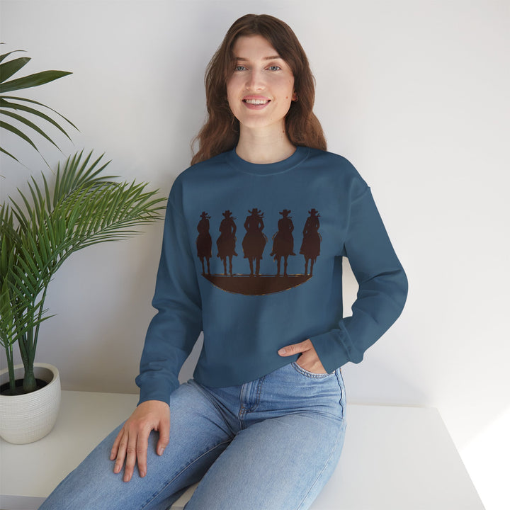 Cowboy Silhouette - Unisex Heavy Blend™ Crewneck Sweatshirt
