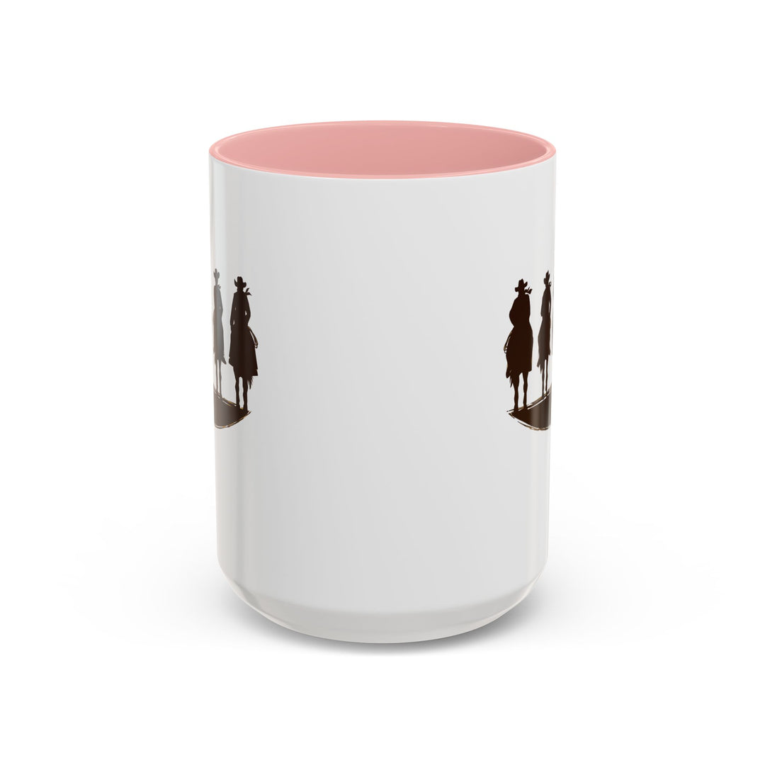 Cowboy Silhouette - Accent Coffee Mug (11, 15oz)