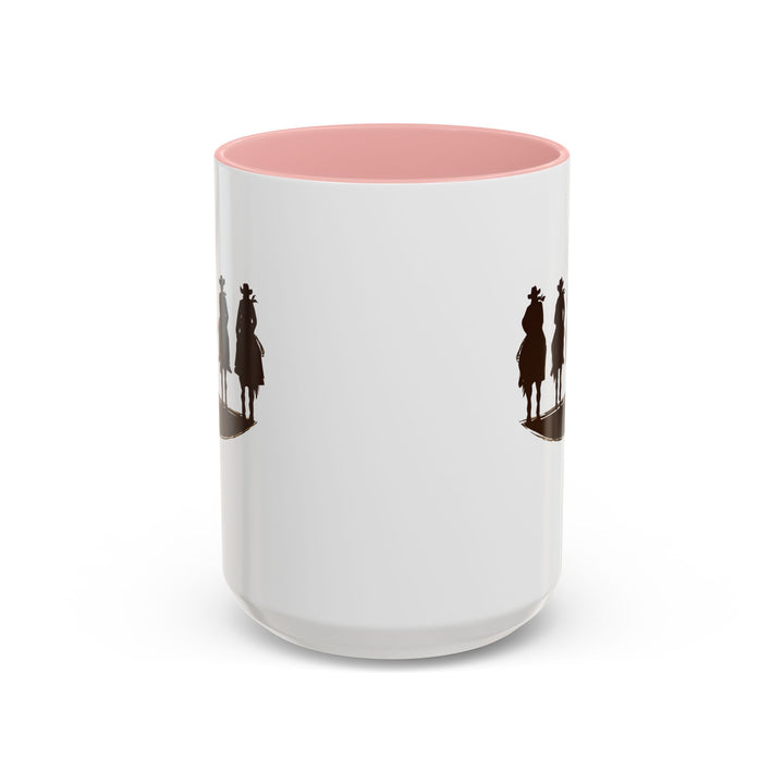 Cowboy Silhouette - Accent Coffee Mug (11, 15oz)