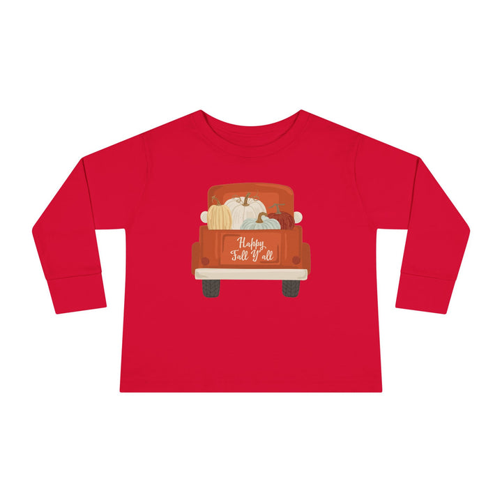 Happy Fall Y'All - Toddler Long Sleeve Tee