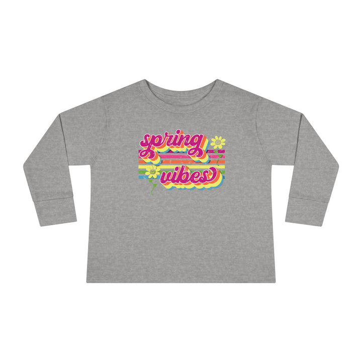 Spring Vibes Retro - Toddler Long Sleeve Tee