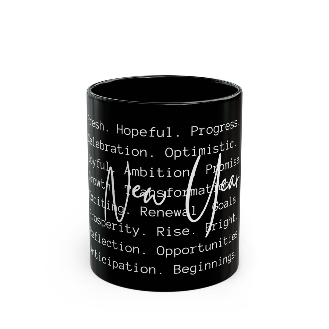 New Year Optimism - Black Mug (11oz, 15oz)