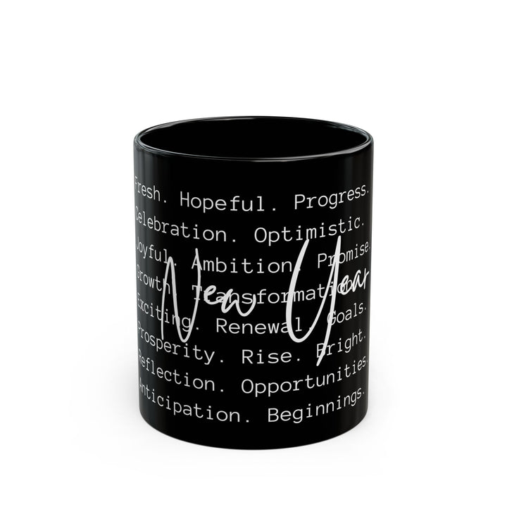 New Year Optimism - Black Mug (11oz, 15oz)