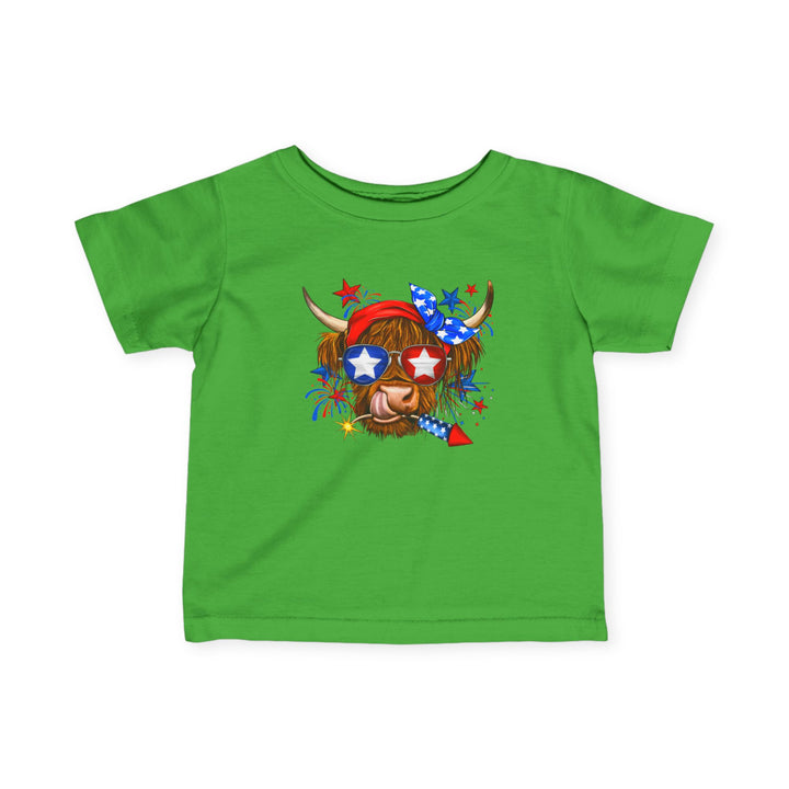 4th Of July Cow - Infant Fine Jersey Tee