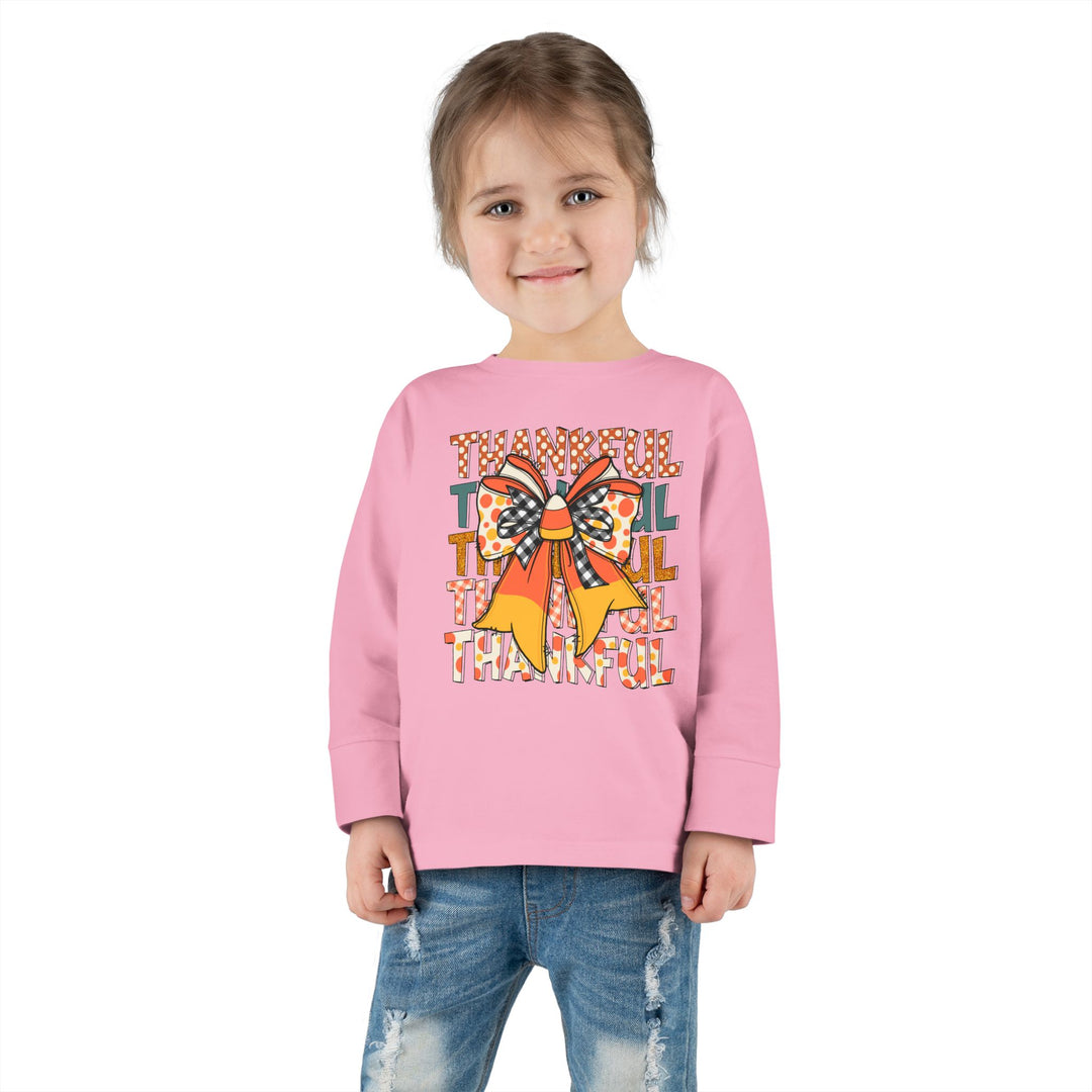 Thankful Bow - Toddler Long Sleeve Tee