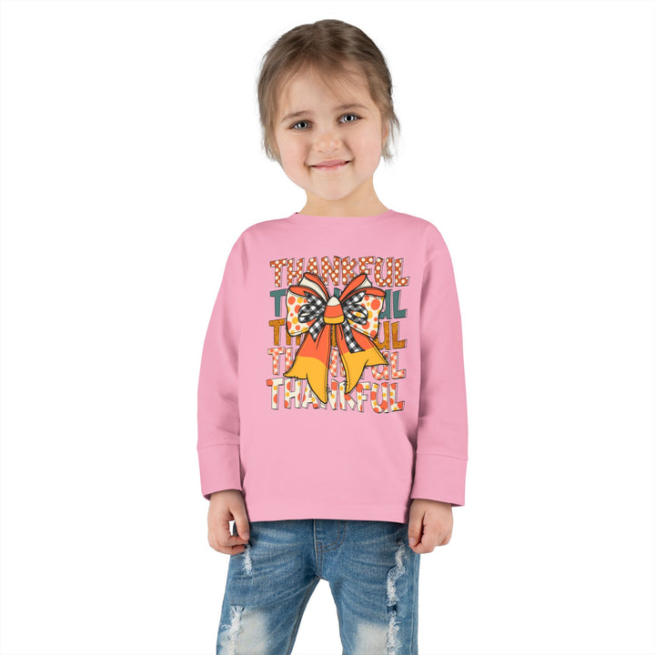 Thankful Bow - Toddler Long Sleeve Tee