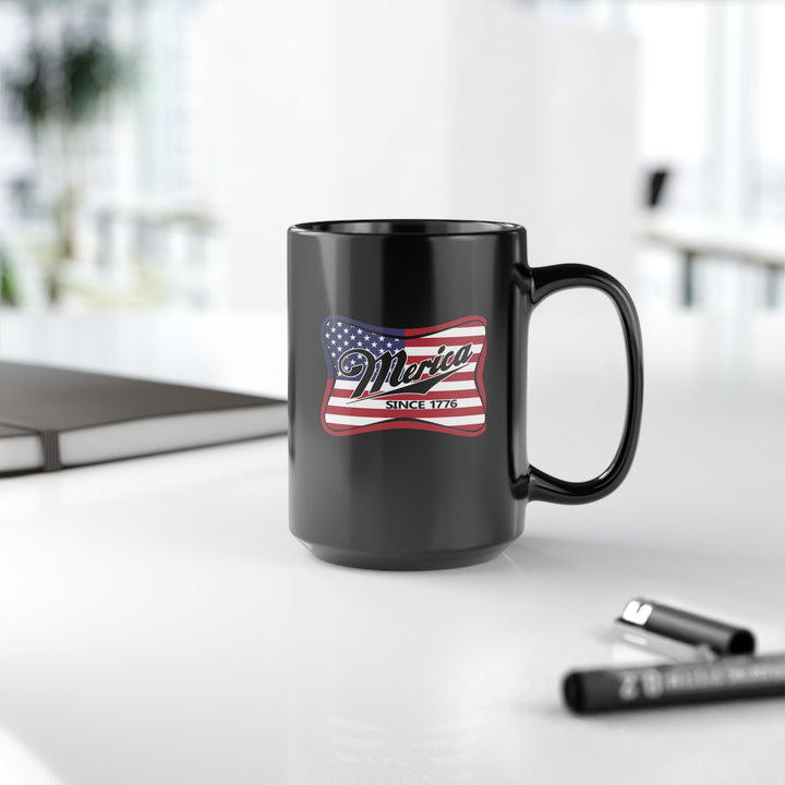 Merica - Black Mug (11oz, 15oz)