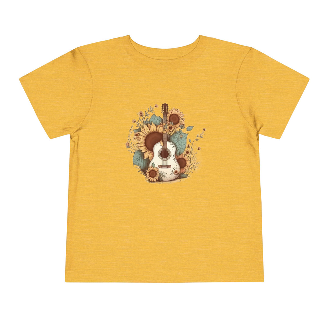 Sunflower Guitar - Toddler Short Sleeve Tee