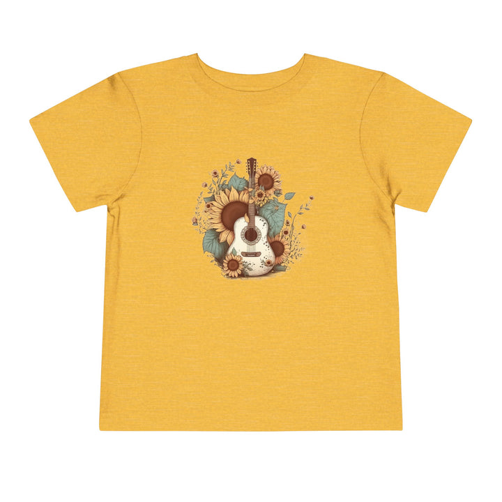 Sunflower Guitar - Toddler Short Sleeve Tee