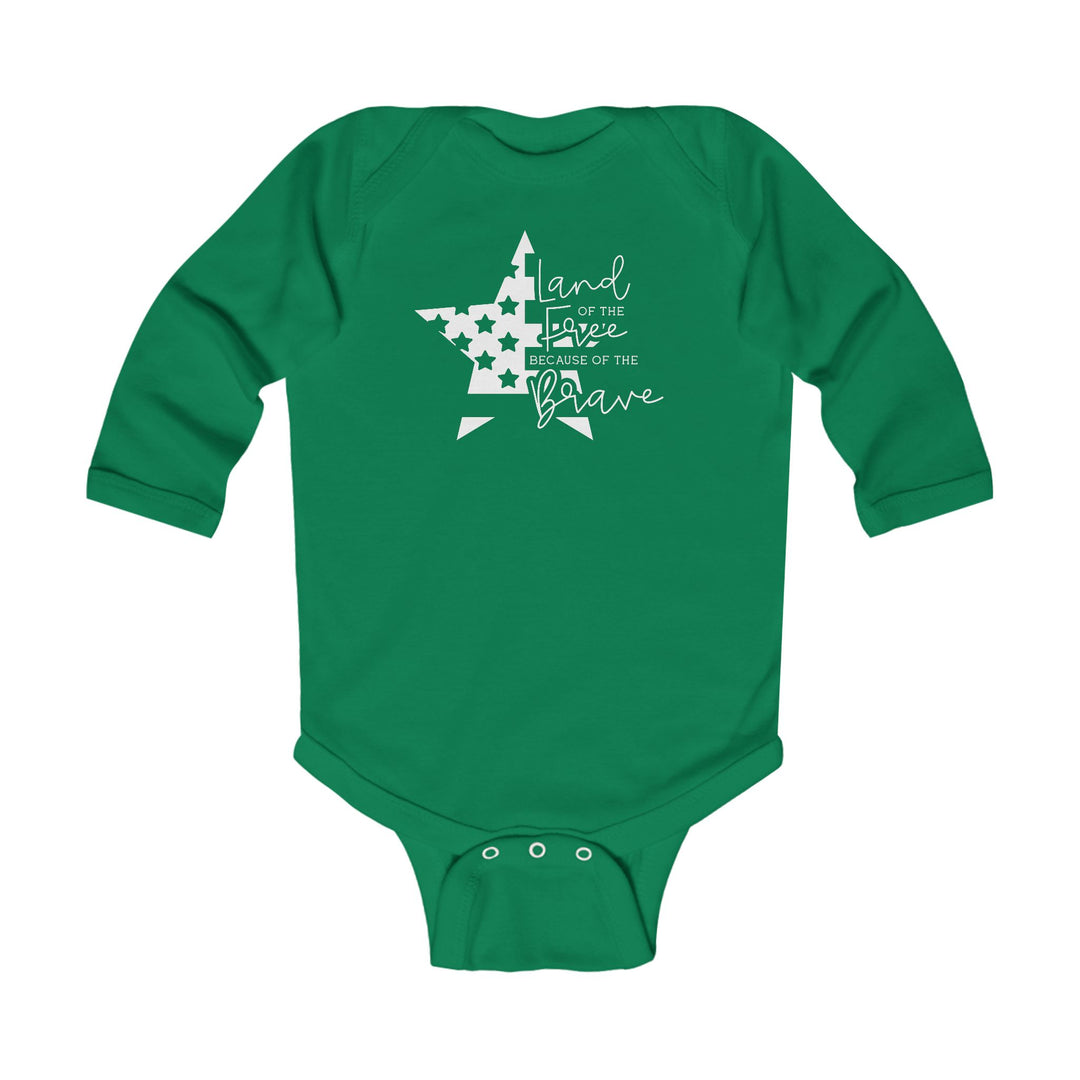 Land Of The Free - Infant Long Sleeve Bodysuit