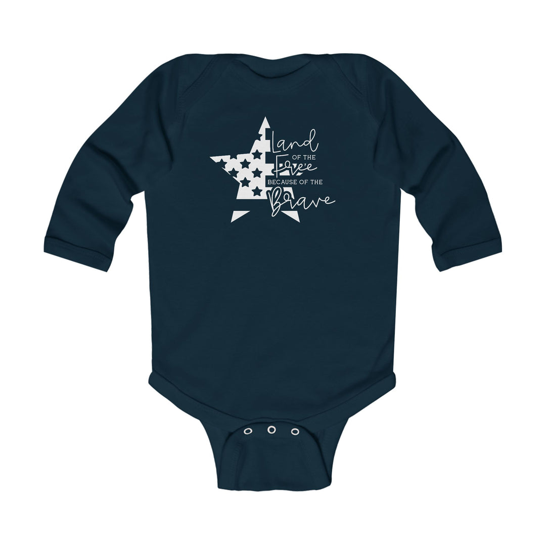 Land Of The Free - Infant Long Sleeve Bodysuit