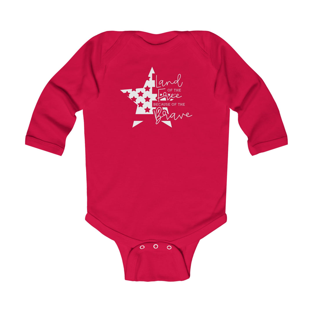 Land Of The Free - Infant Long Sleeve Bodysuit