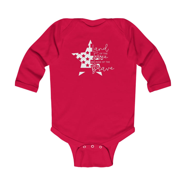 Land Of The Free - Infant Long Sleeve Bodysuit