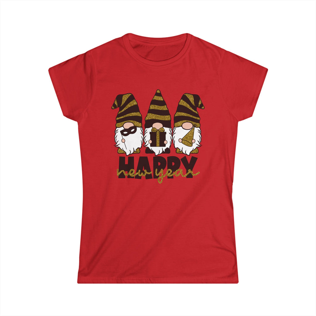 Happy New Year Gnomes - Women's Softstyle Tee