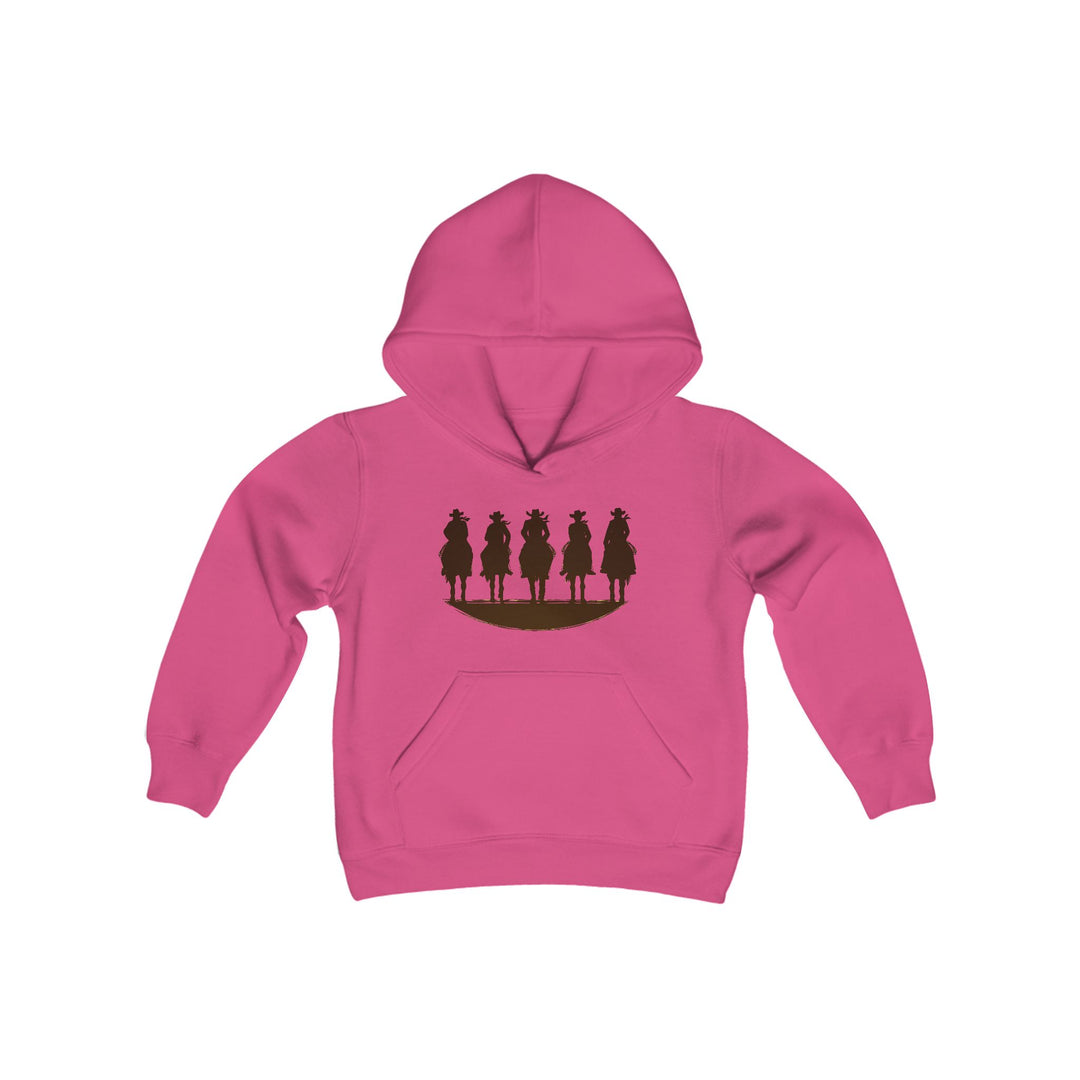 Cowboy Silhouette - Youth Heavy Blend Hooded Sweatshirt
