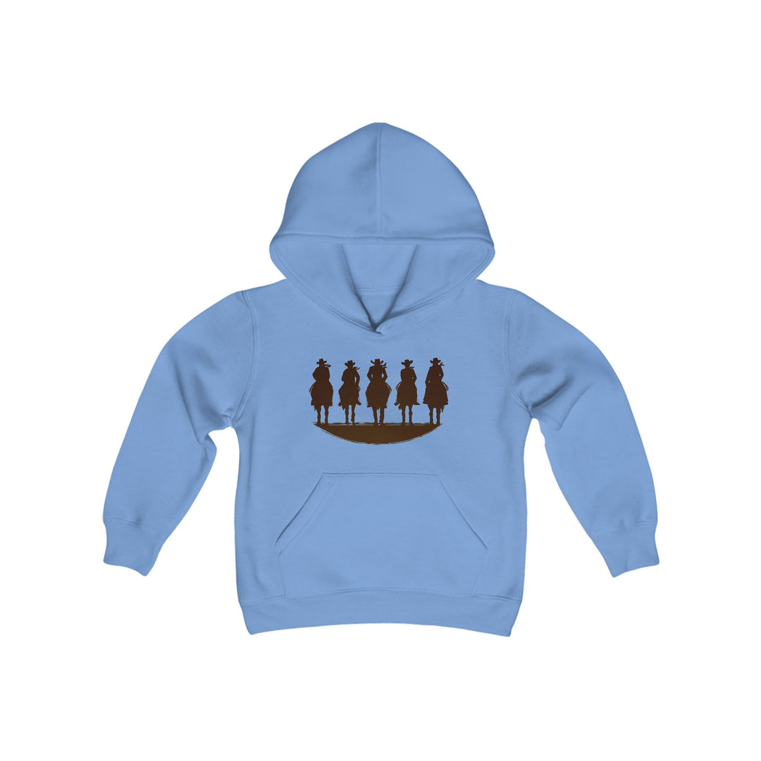 Cowboy Silhouette - Youth Heavy Blend Hooded Sweatshirt