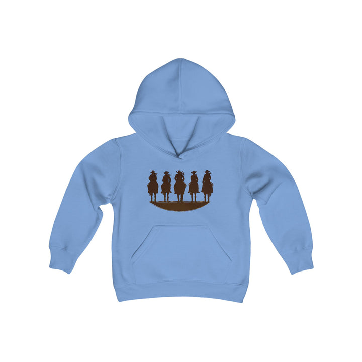 Cowboy Silhouette - Youth Heavy Blend Hooded Sweatshirt