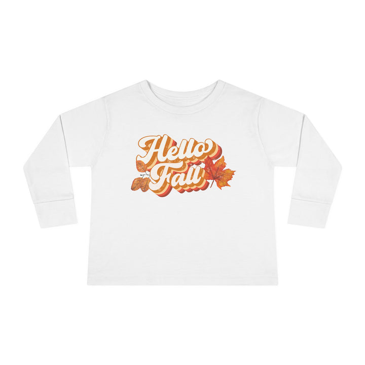 Retro Hello Fall - Toddler Long Sleeve Tee