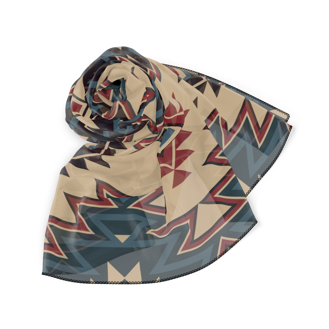 Tribal Indian Tan - Poly Scarf