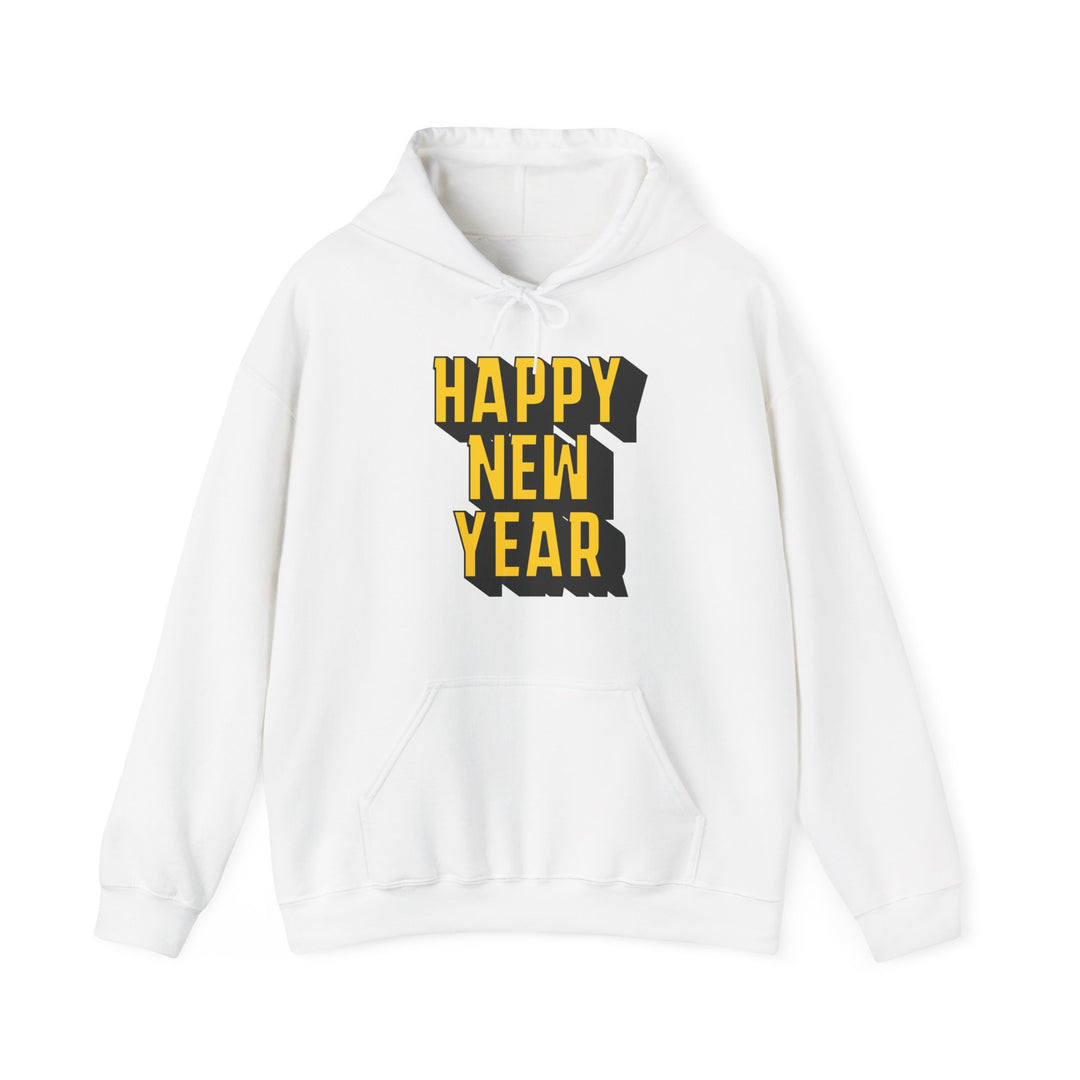 Block Happy New Year - Unisex Heavy Blend™ Hooded Sweatshirt