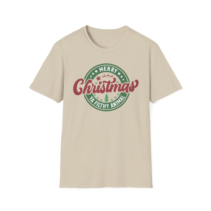 Merry Christmas Ya Filthy Animal - Unisex Softstyle T-Shirt