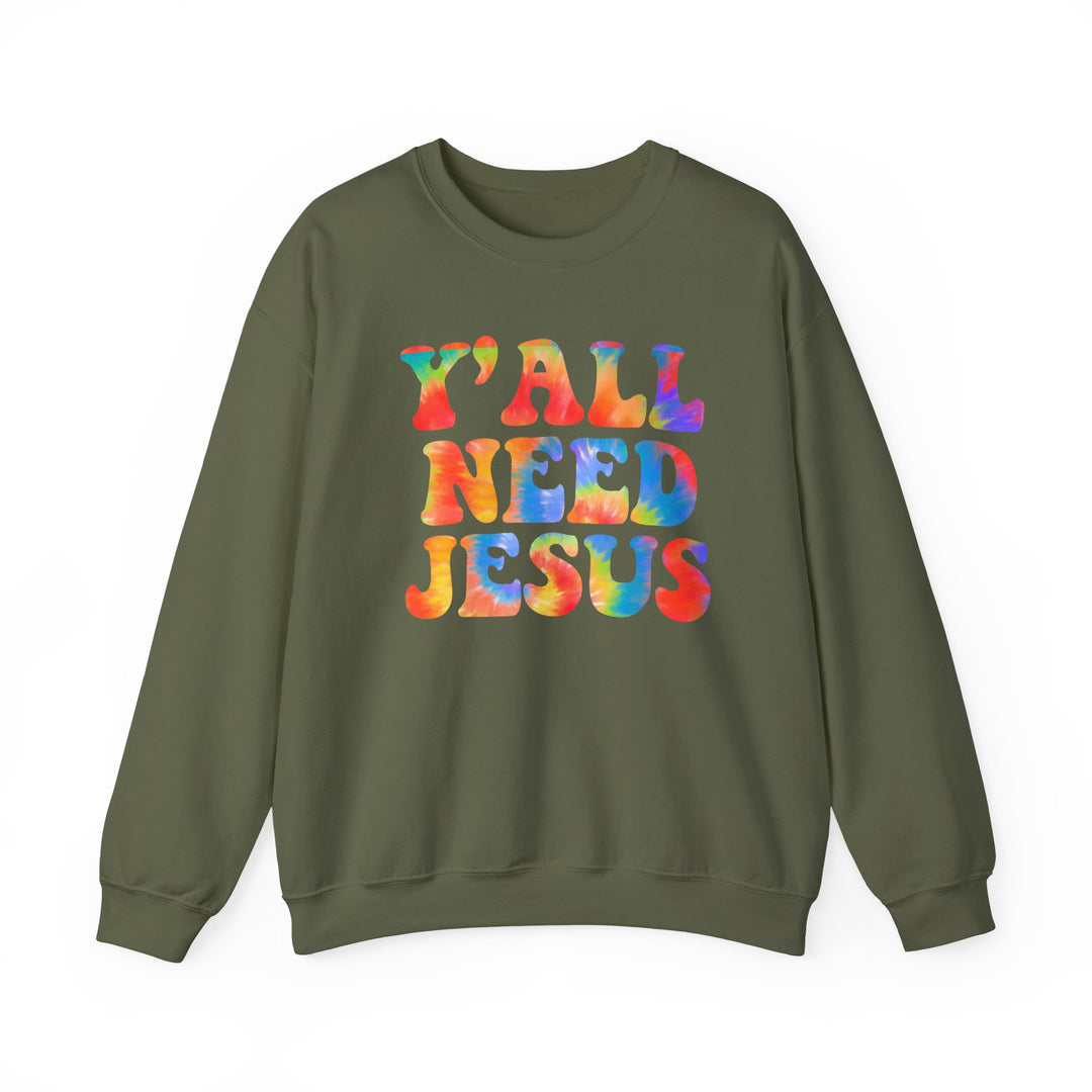 Y'All Need Jesus - Unisex Heavy Blend™ Crewneck Sweatshirt