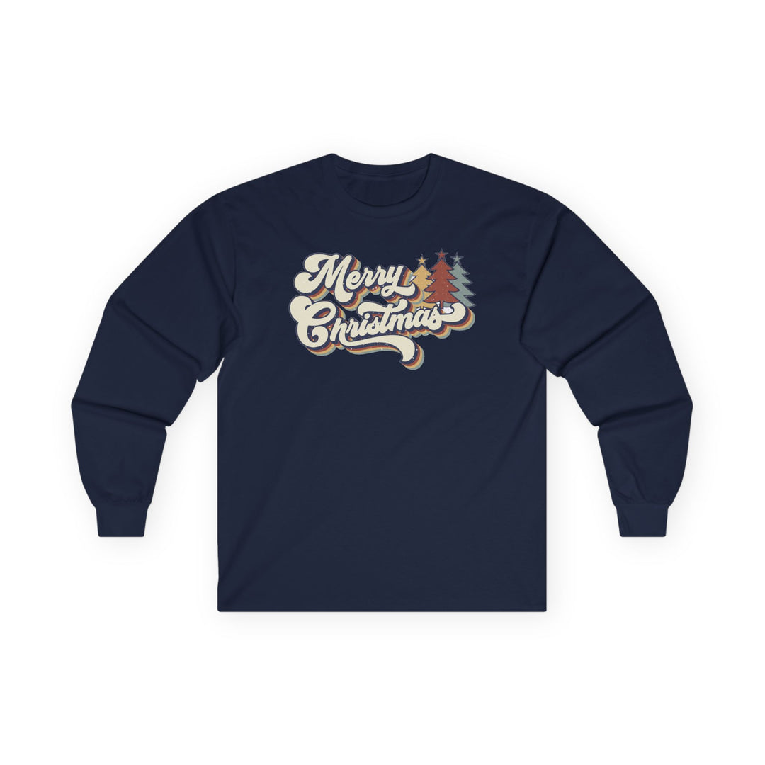 Retro Merry Christmas - Unisex Ultra Cotton Long Sleeve Tee