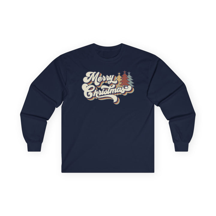 Retro Merry Christmas - Unisex Ultra Cotton Long Sleeve Tee