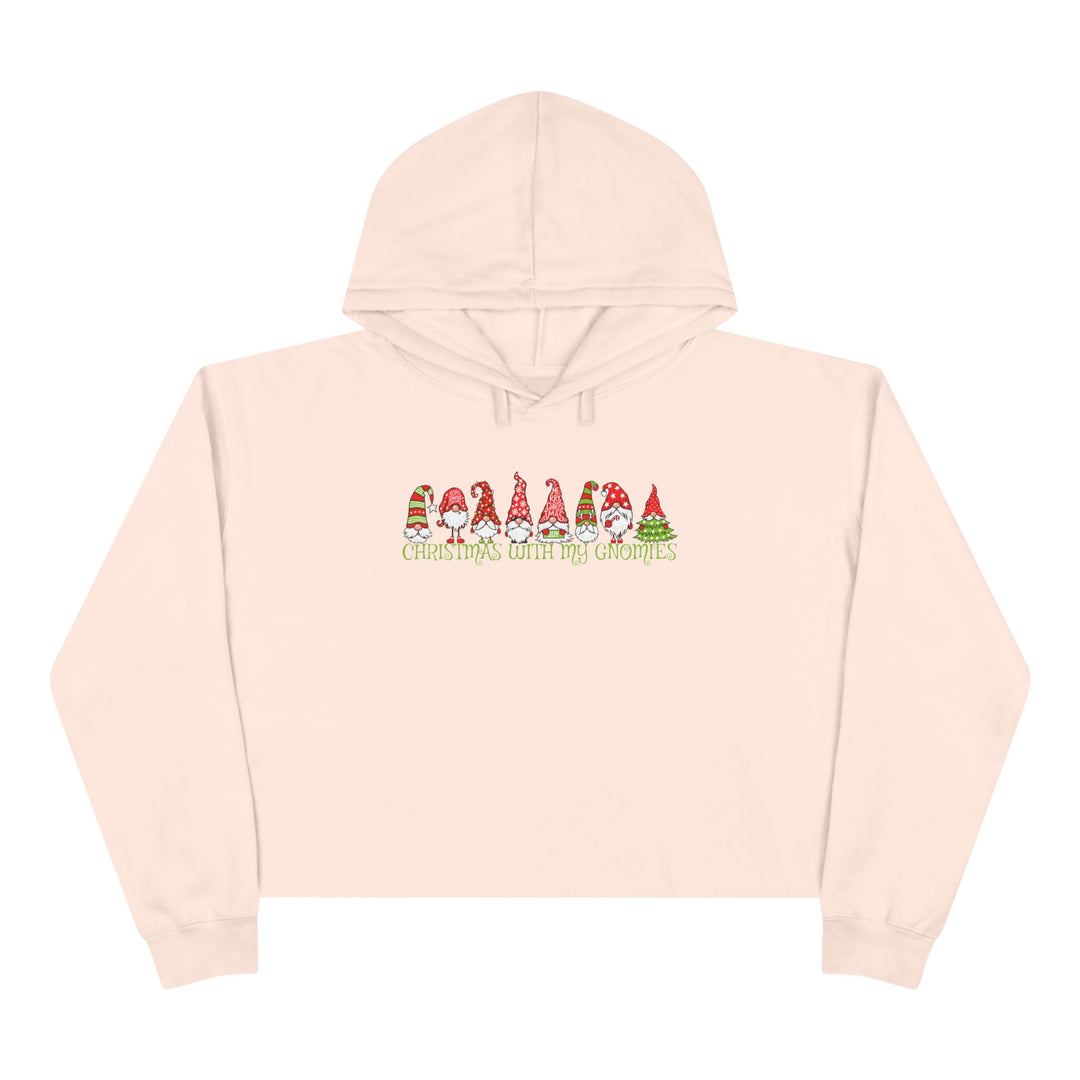 Christmas With My Gnomies - Crop Hoodie