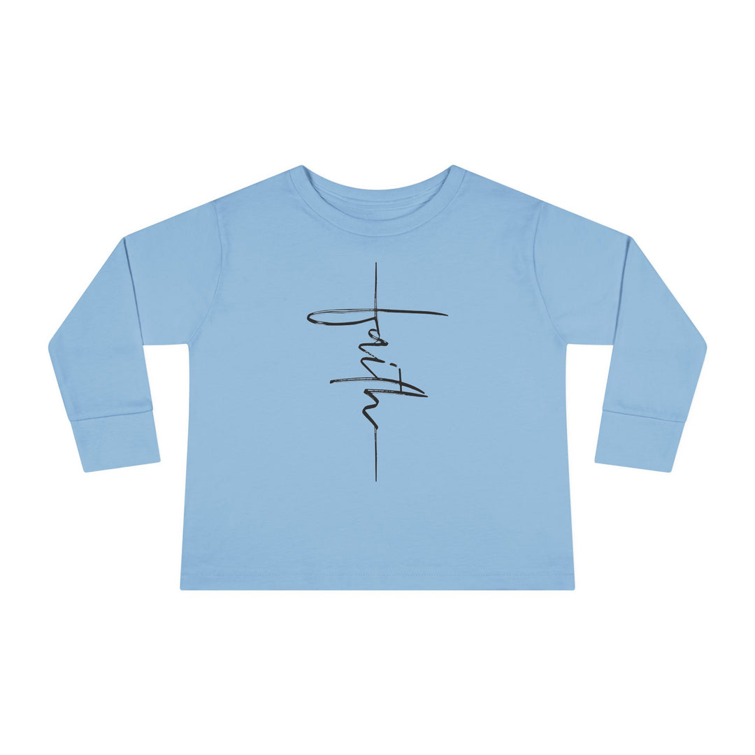 Faith Cross - Toddler Long Sleeve Tee