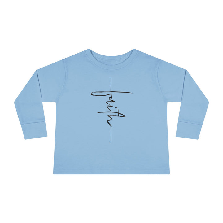Faith Cross - Toddler Long Sleeve Tee