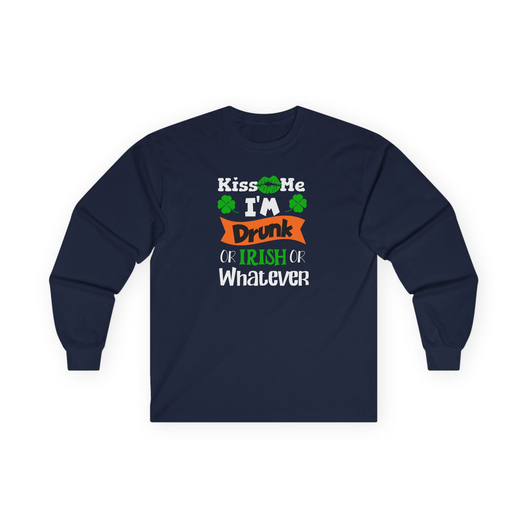Kiss Me I'm Drunk - Unisex Ultra Cotton Long Sleeve Tee