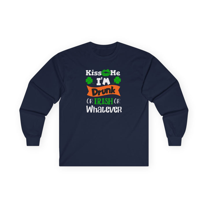 Kiss Me I'm Drunk - Unisex Ultra Cotton Long Sleeve Tee