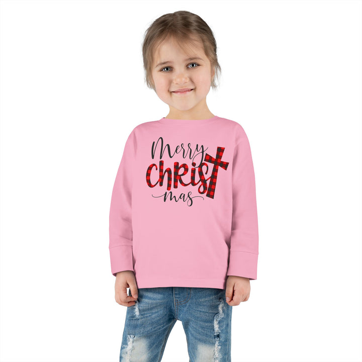 Merry Christ Mas - Toddler Long Sleeve Tee