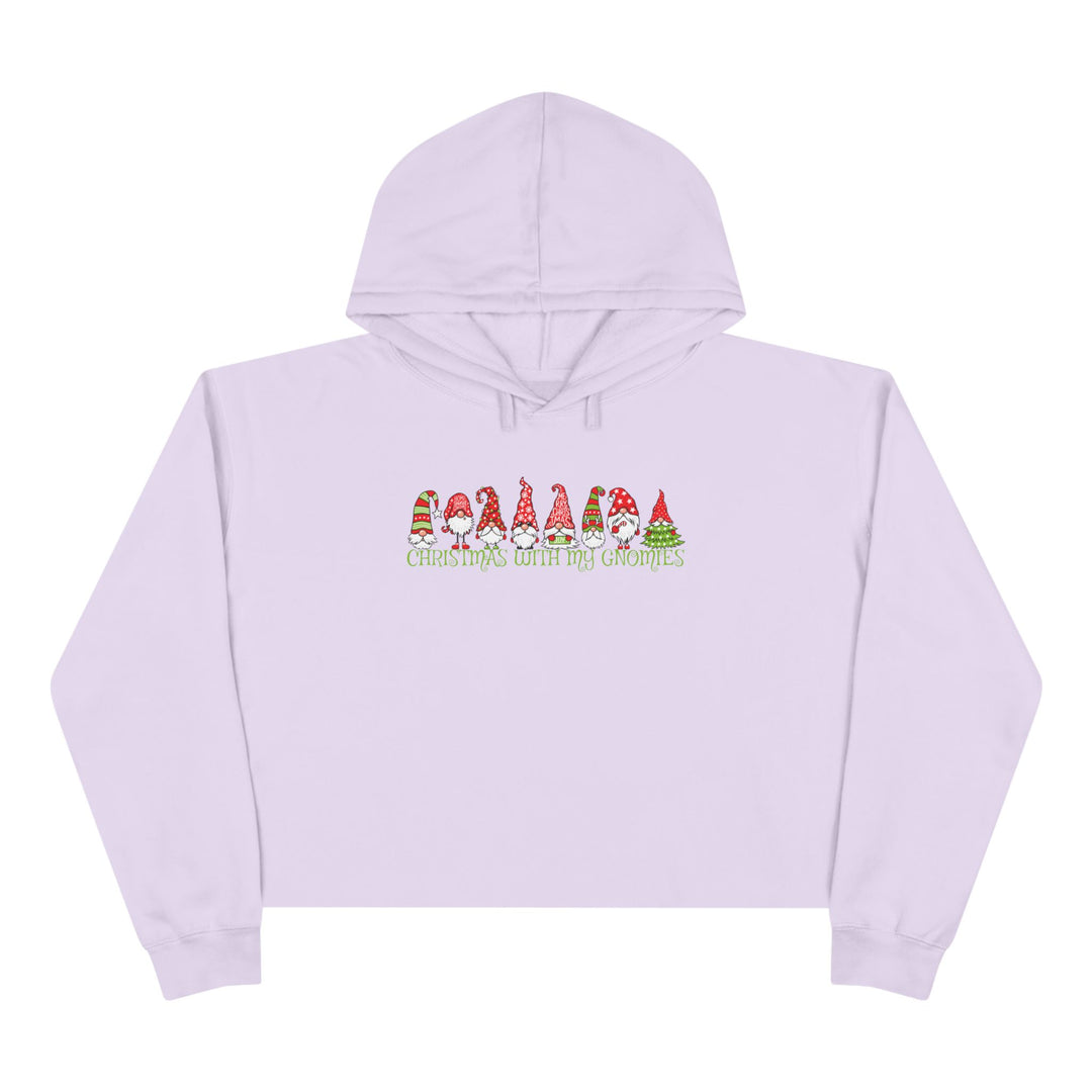 Christmas With My Gnomies - Crop Hoodie