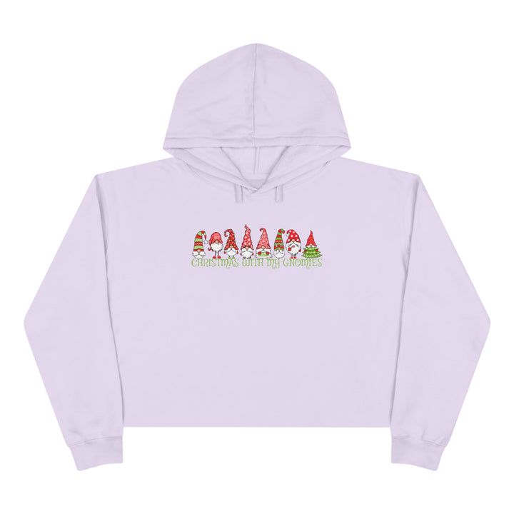 Christmas With My Gnomies - Crop Hoodie