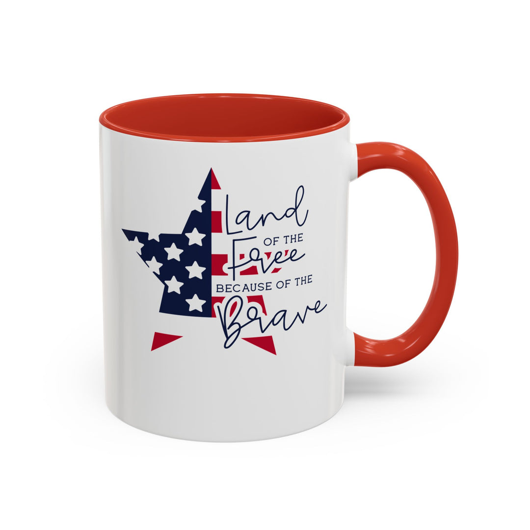 Land Of The Free - Accent Coffee Mug (11, 15oz)