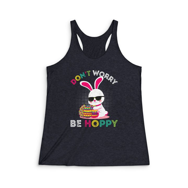 Don't Worry Be Hoppy - Women's Tri-Blend Racerback Tank