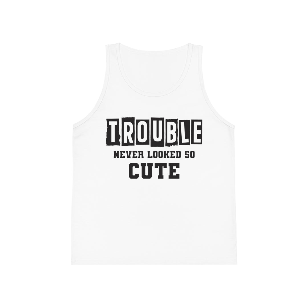 Trouble Never Looked So Cute - Kid's Jersey Tank Top